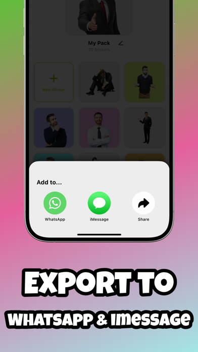 Top Stickers - WASticker Maker iPhone screenshot 3 - Graphics & Design app