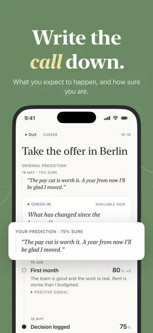 Reckon: Decision Journal screenshot 2