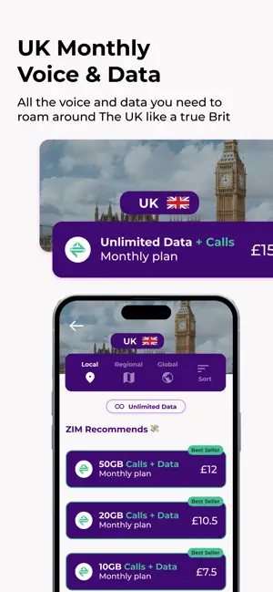 ZIM: eSIM Calls & Data Plans screenshot 4