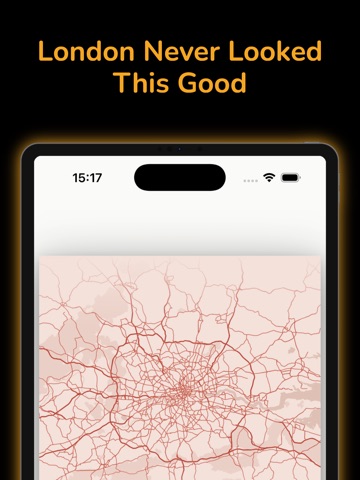 Cartogram - Map Poster Maker iPad screenshot