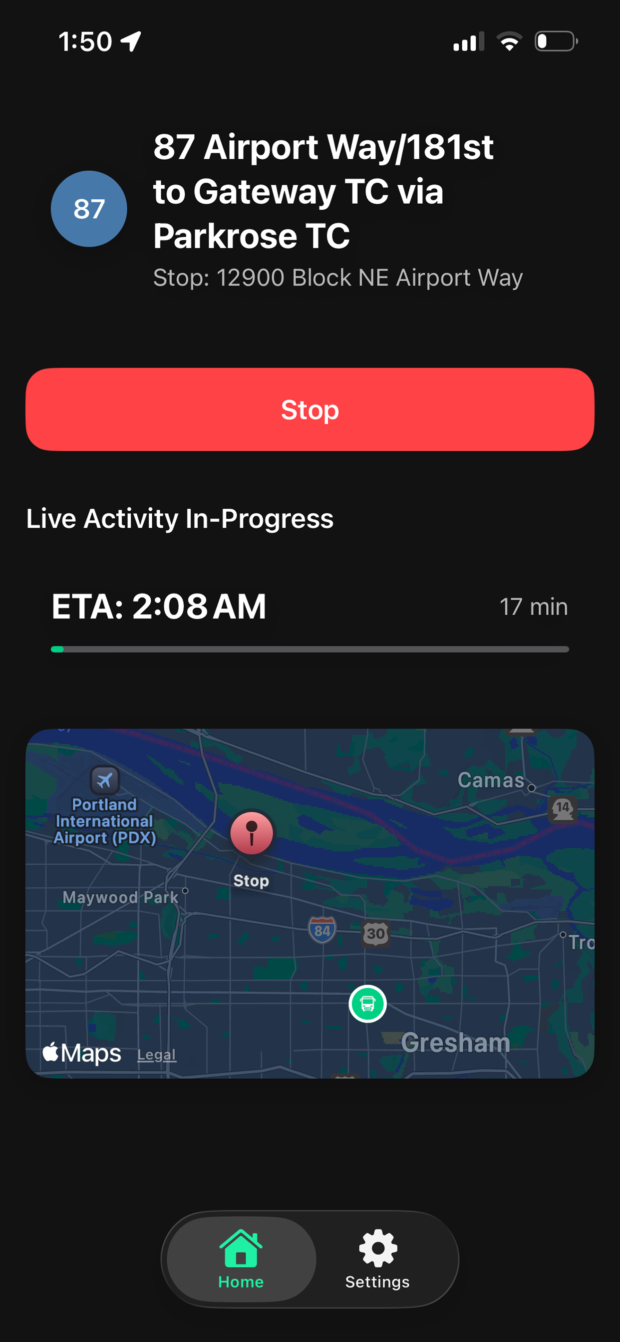 TriLive: Real-Time Transit App