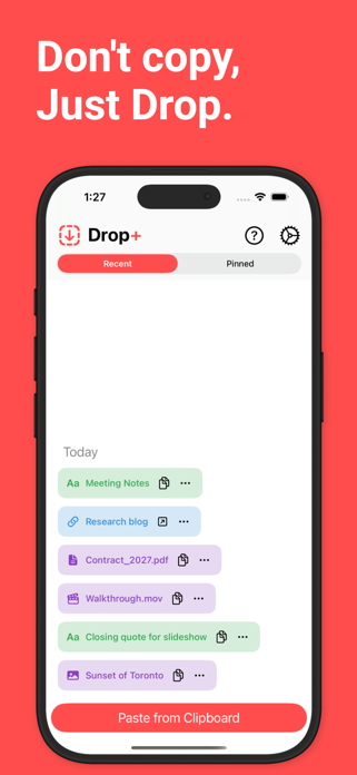 Just Drop App Screenshot 1 of 8