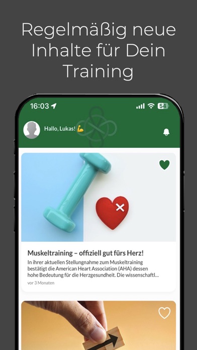 Gesundheit braucht Training Screenshot