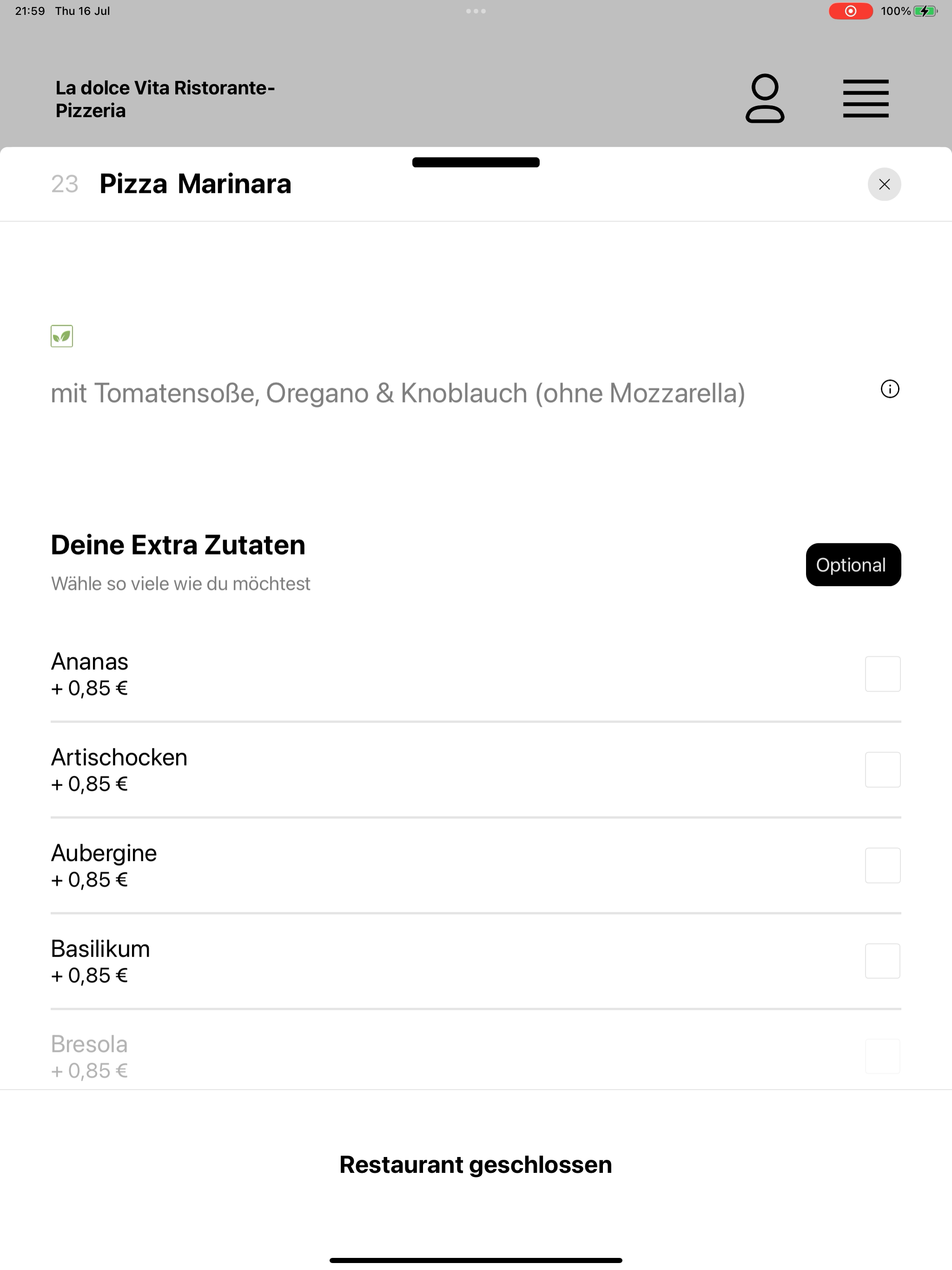 La dolce Vita Ristorante-Pizze screenshot 16