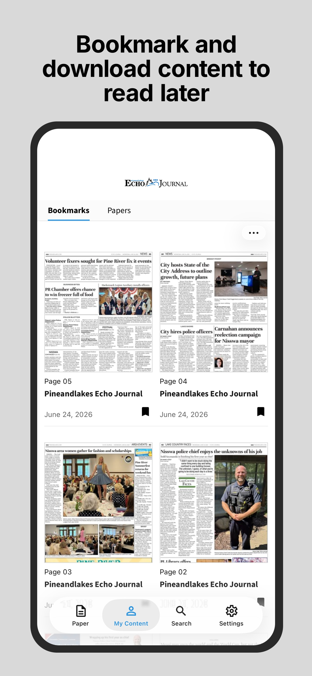 Pine and Lakes EJ E-paper screenshot 4