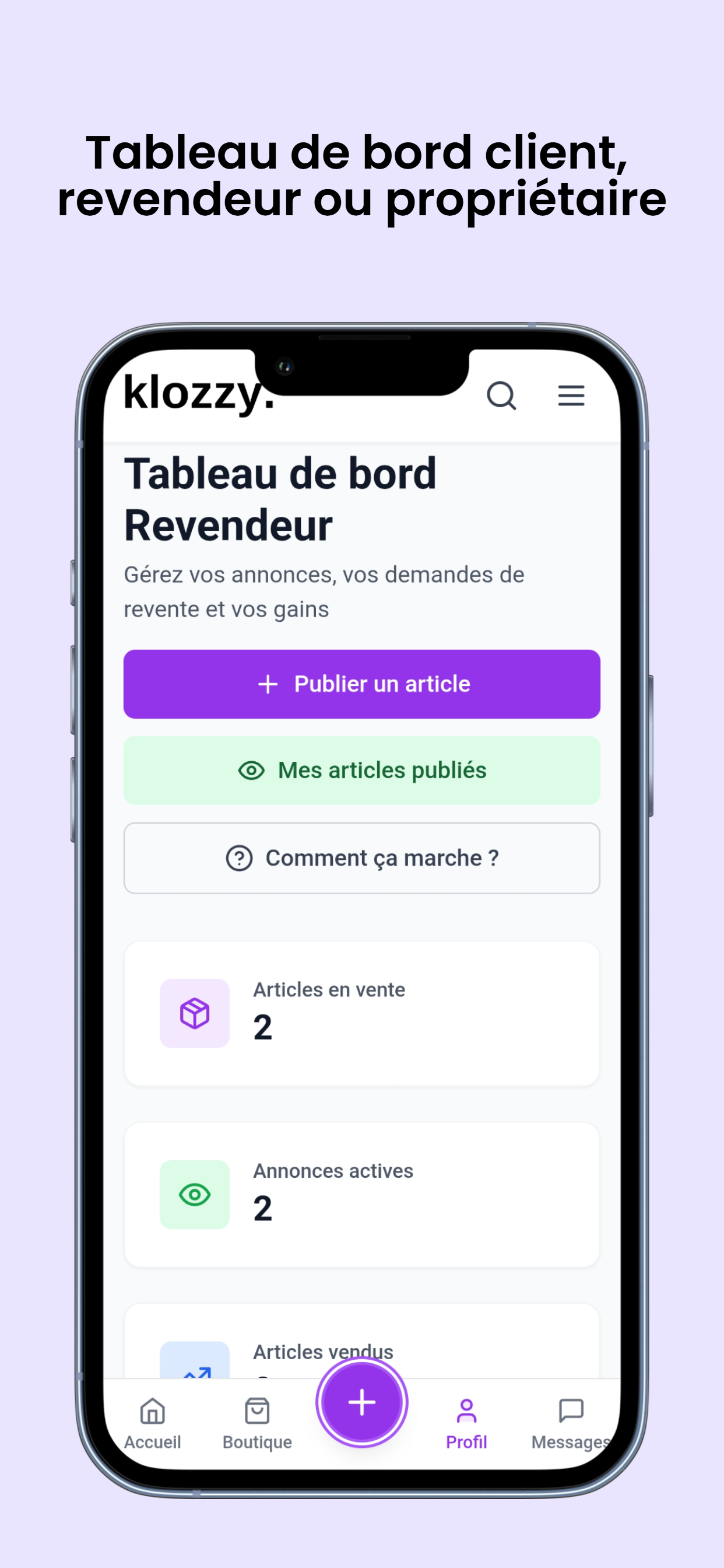 Klozzy : shopping seconde main screenshot 5