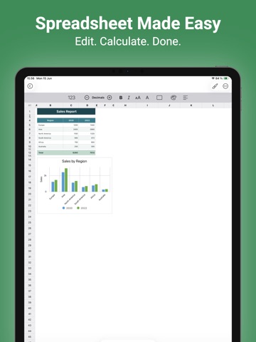 The Spreadsheet App - Sheets ipad screenshot 3