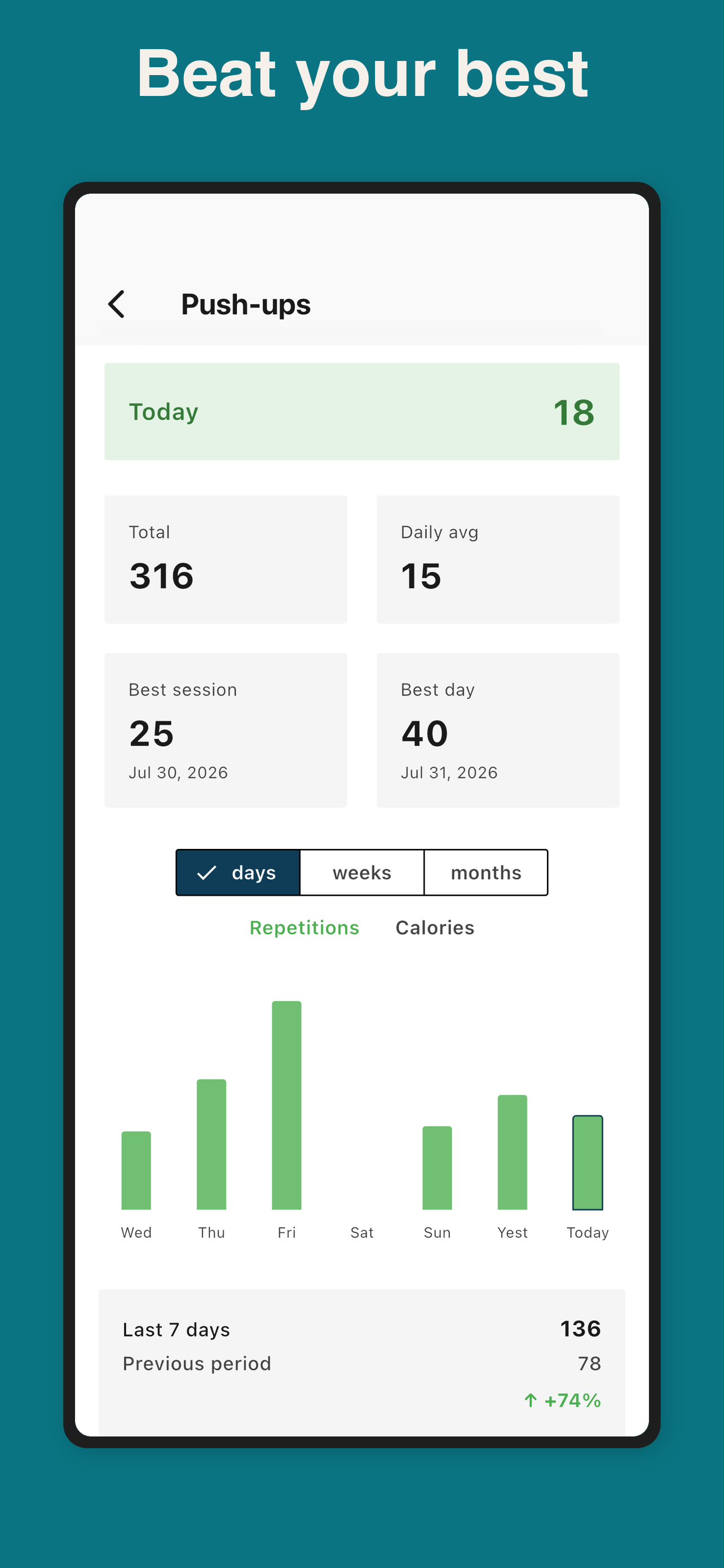 Kountrain - Simple Rep Counter screenshot 5