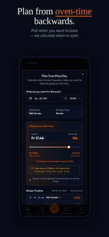 DoughVault: Pizza Dough Calc iPhone screenshot