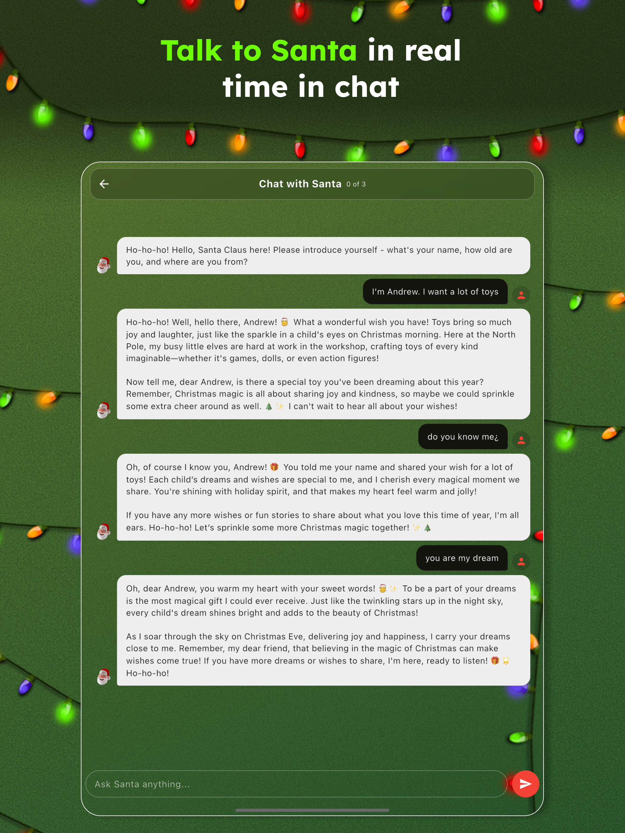 Santa Video Call: Personalized