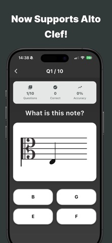 Note Reading Quiz Screenshot 3 of 5