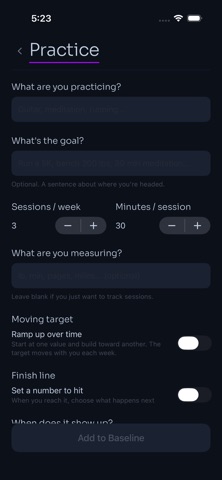 Your Baseline screenshot