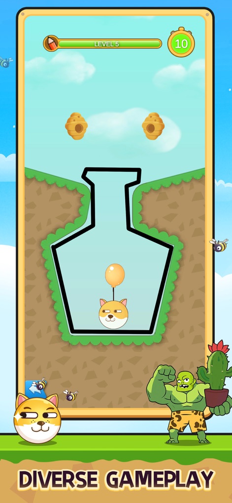 X-Clash: Survival Challenge - Explore X-Clash's diverse gameplay showcasing the balloon physics puzzle and evolving environmental obstacles designed for quick, accessible fun.