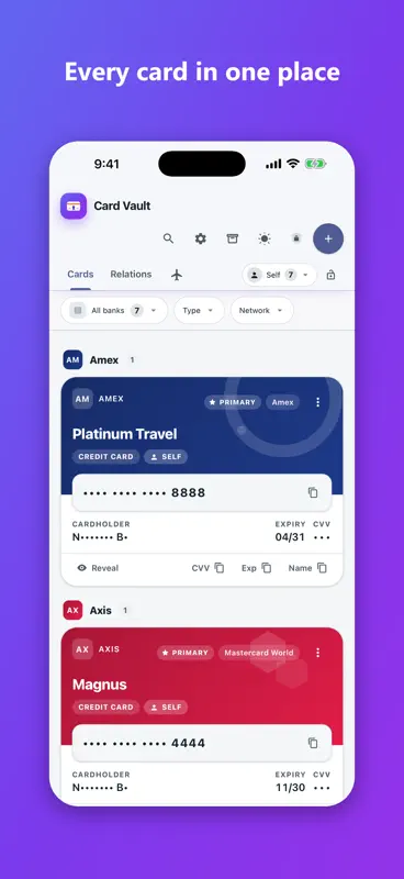 Card Vault by YourCardJourney screenshot 2 of 9