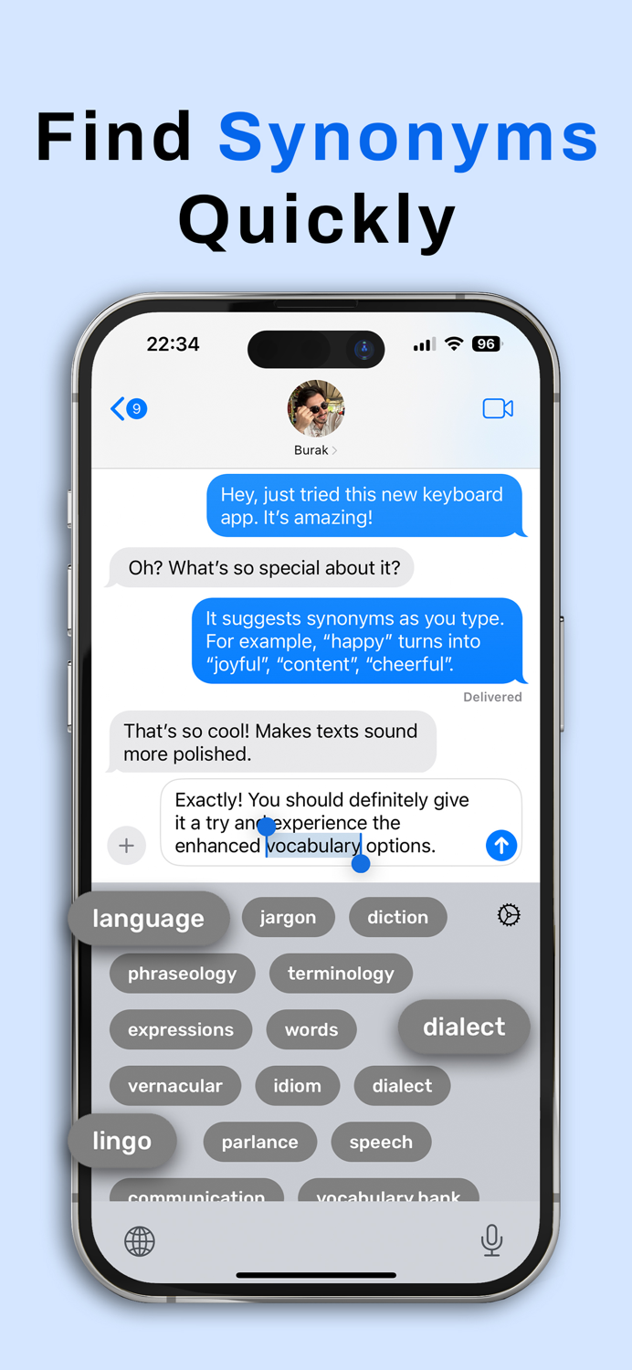 Thesaurus Synonyms AI Keyboard