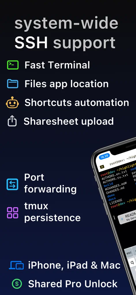 SSH Client - Secure ShellFish - Developer Tools App | MWM