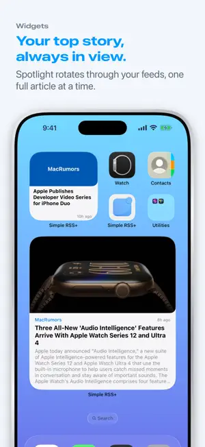Simple RSS Push+ · Feed Reader screenshot 3