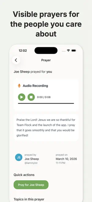 PrayFlock - Pray with Friends screenshot 2