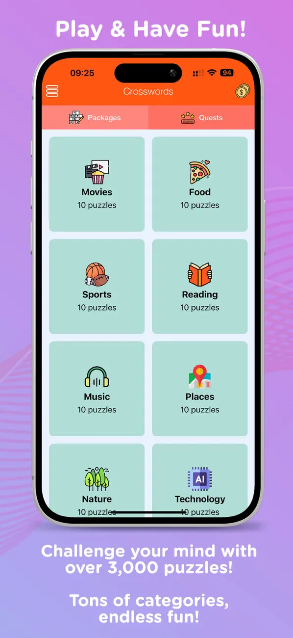 Screenshot #1 pour CrossWords Challenge