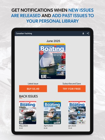 Canadian Boating Magazine iPad screenshot