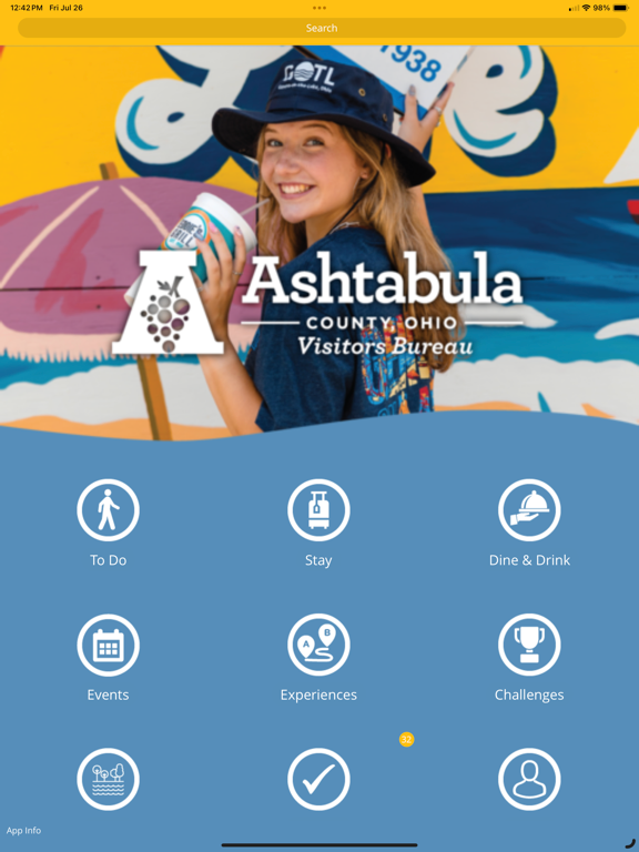 Visit Ashtabula County iPad screenshot 1 - Travel app