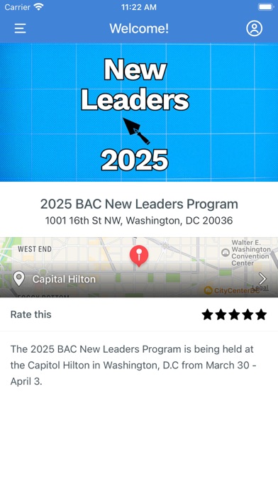 BAC Meetings Screenshot