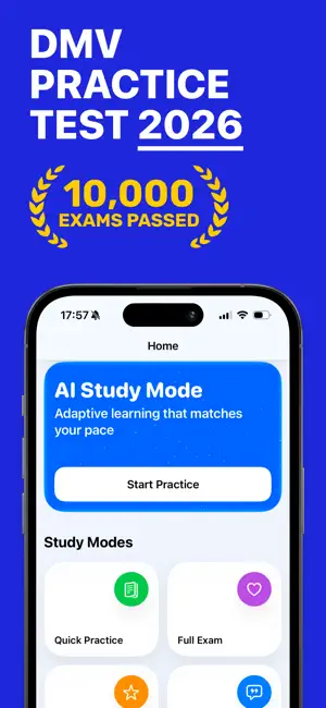 DMV Practice Test 2026 screenshot 1