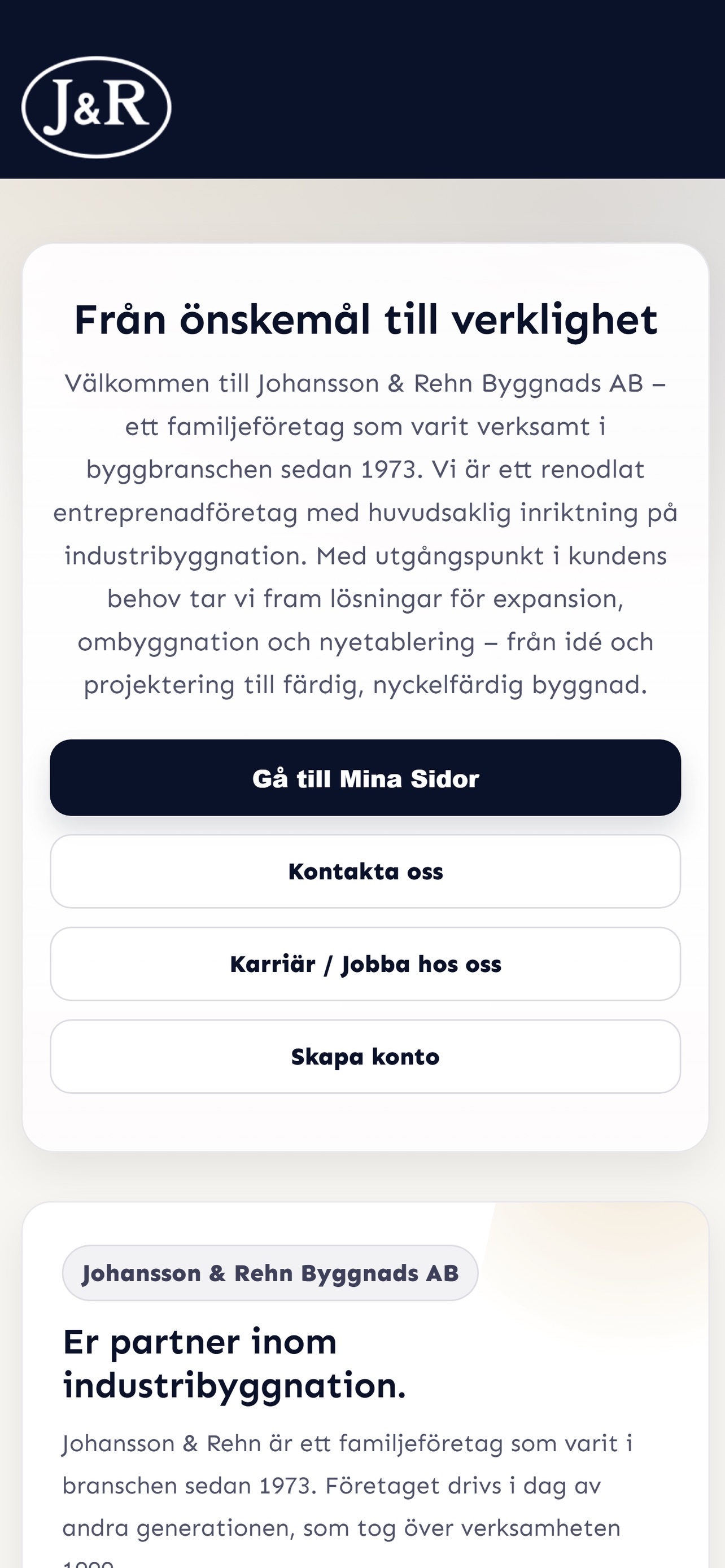 Screenshot 1 of Johansson & Rehn Byggnads