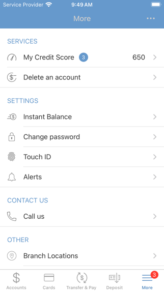 Southwest Capital Bank Screenshot