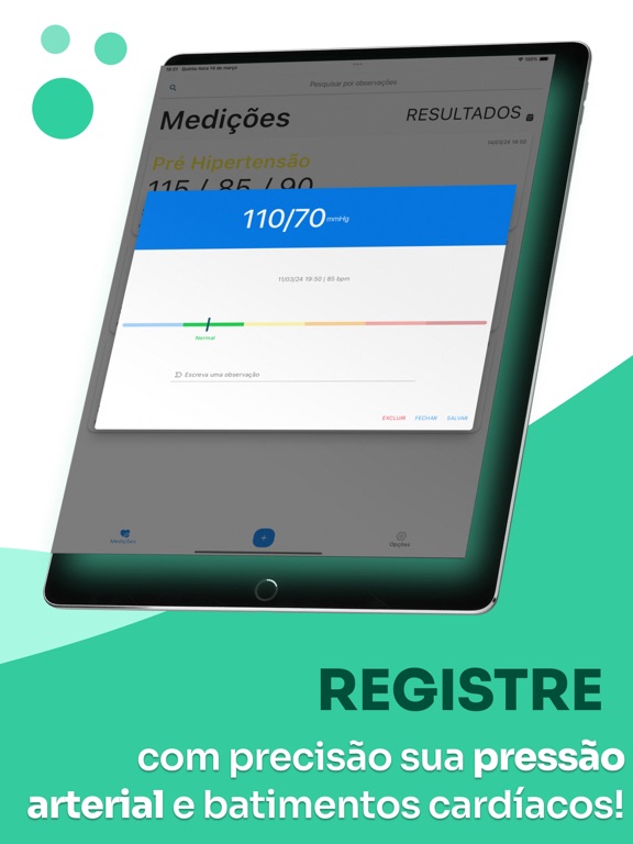 Screenshot #5 pour Medidor de pressão: Anotar