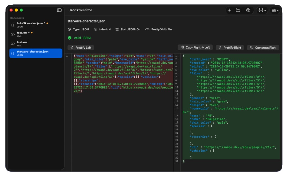 #3. Json Xml Editor (macOS) di: Alexander Marquardt