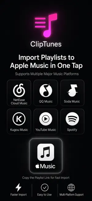 playlist transfer-ClipTunes screenshot 1