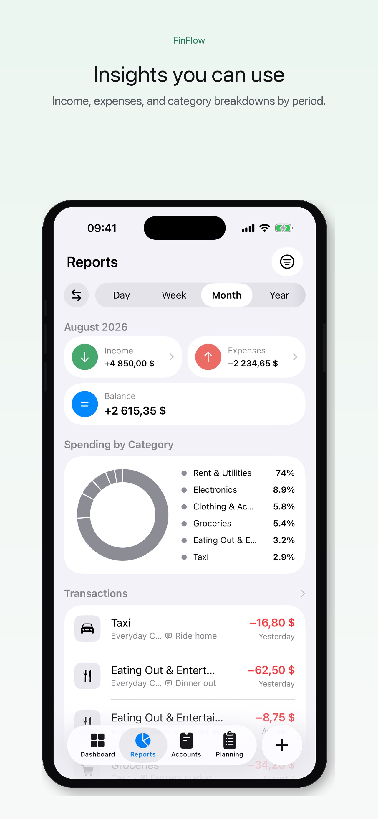 Screenshot 3 of FinFlow: Money Manager