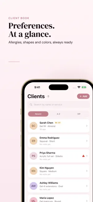 Nail Tech Client Book - Polish screenshot 2