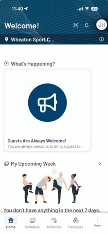 Wheaton Sport Center iPhone screenshot