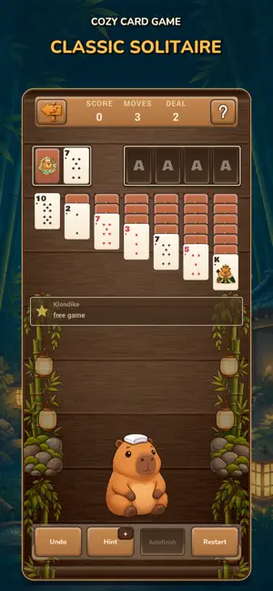 Capybara Solitaire: Onsen screenshot 3