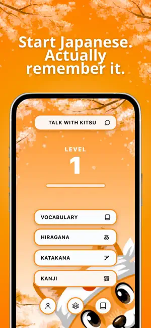 KITSU: Japanese Vocab & Kanji screenshot 1