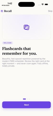 Recall: Flashcards & FSRS Screenshot 5 of 5
