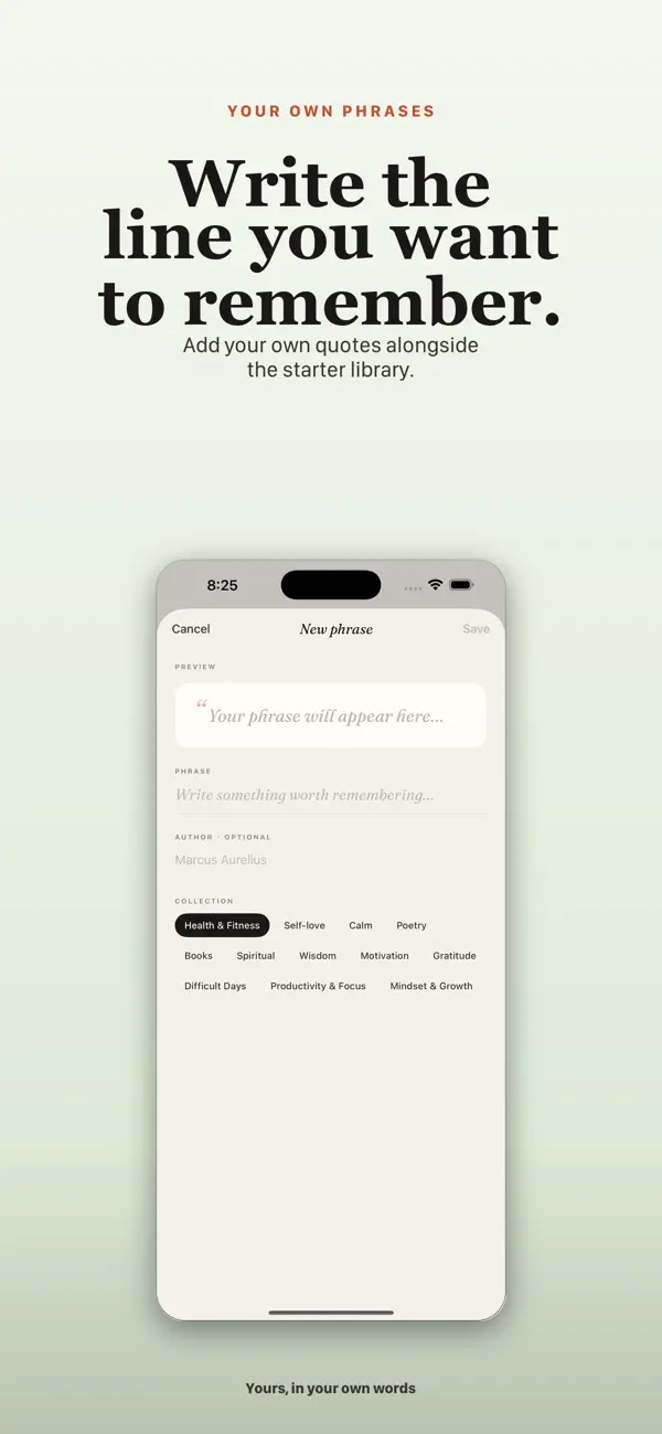 Screenshot #3 pour Mantle - Daily Quote