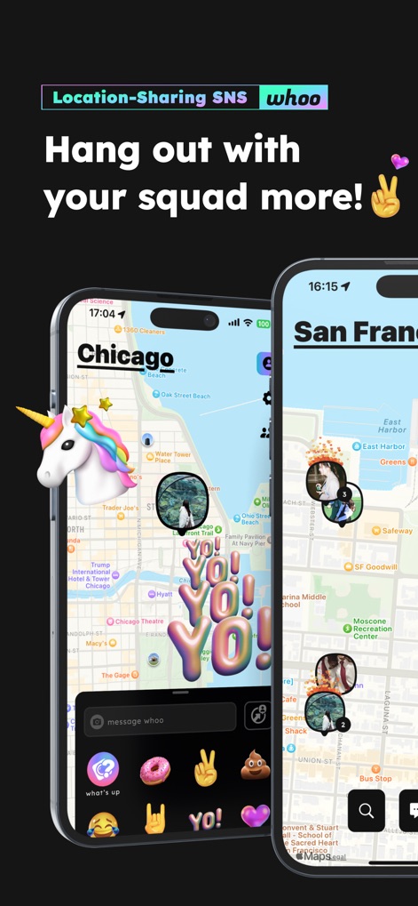 whoo - Meet Your Friends - Ritrovo Sociale Intuitivo