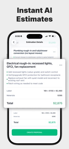 HB Construction Estimate Maker Screenshot 2 of 10