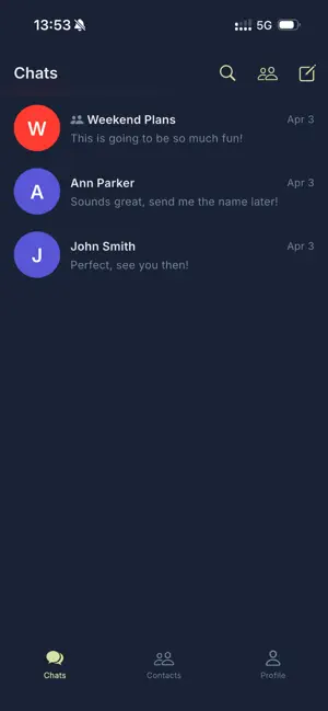 Toku — Private Messenger screenshot 1
