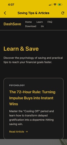 DashSave - Saving Goal Tracker Screenshot 10 of 10