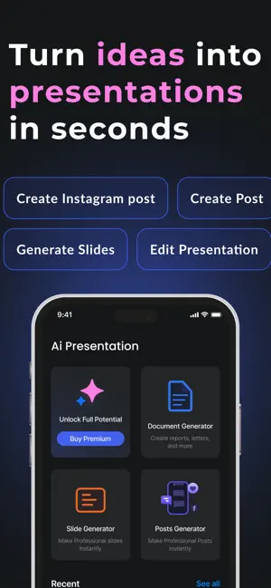 AI Presentation Maker – Slides screenshot 1