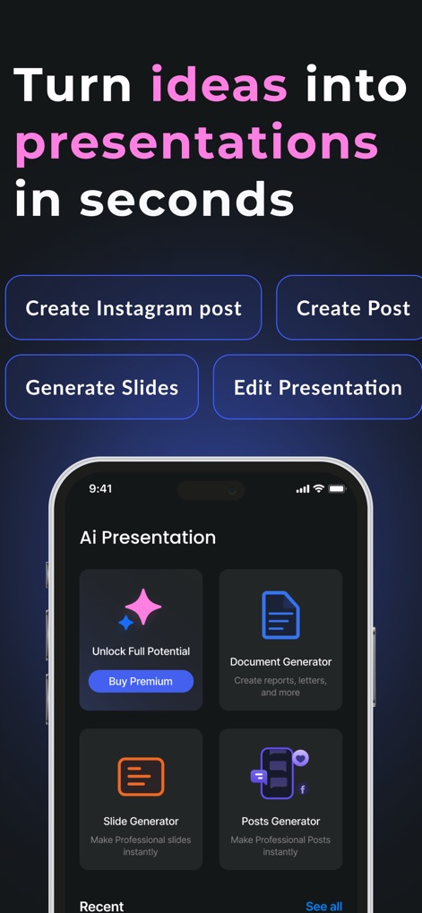 AI Presentation Maker – Slides - Business App | MWM