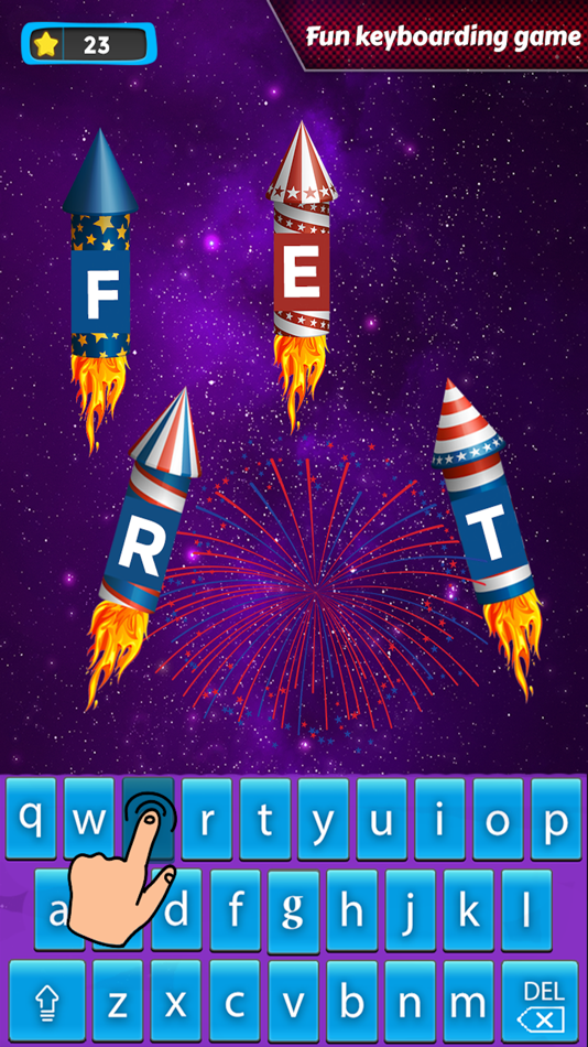 #3. Space Typing:Speed Rocket (iOS) 由: Madiha Zafar
