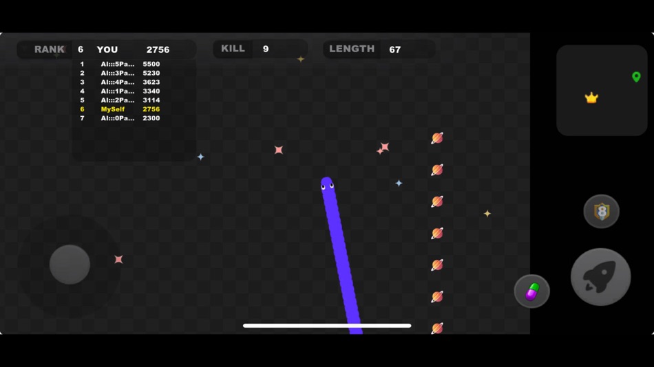 #7. Slither Game: Cosmo Snake (iOS) By: 玉琴 甄