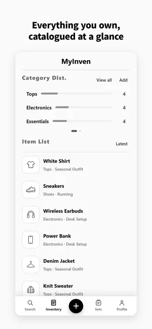 MyInven - Gear Tracker screenshot 1