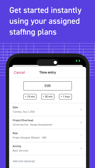 Monograph: Time and Expenses iPhone screenshot