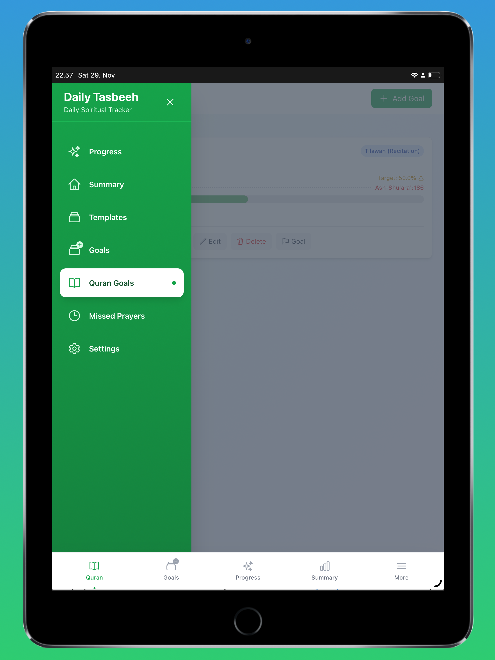 Daily Tasbeeh & Quran Tracker